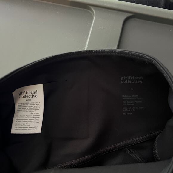 Girlfriend Collective Black Compressive High Rise Leggings 7/8 Length Sz Small - Picture 5 of 5